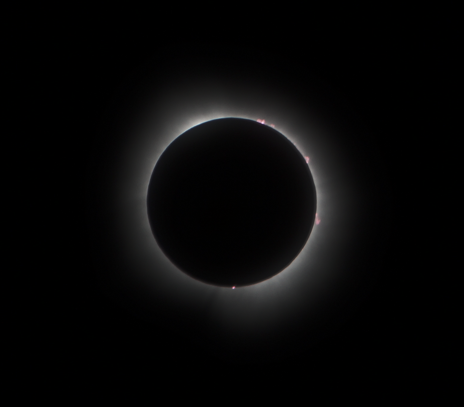 The April 2024 Solar Eclipse in Totality